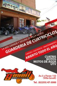 Alquiler de cuatriciclos en Villa Gesell