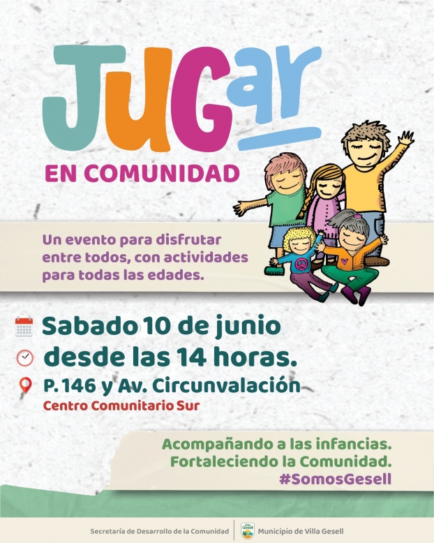 DERECHO AL JUEGO: NUEVA JORNADA DE “JUGAR EN COMUNIDAD”