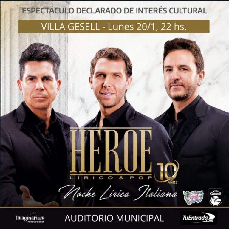HOY: “HÉROE” EN EL AUDITORIO MUNICIPAL
