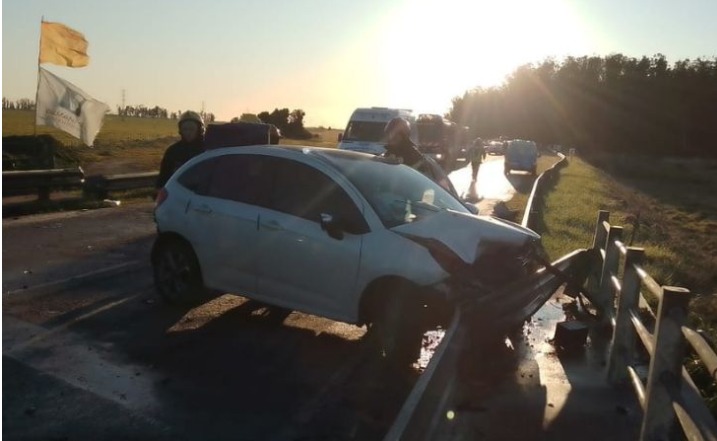 Accidente en la ruta: Seis personas hospitalizadas