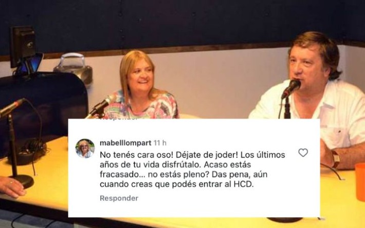 Dura reacción de una ex concejal Ernetista: ‘No tenes cara Oso!!!’