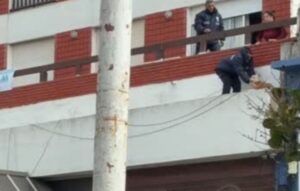 Agentes de la Secretaria de Seguridad rescataron un perro