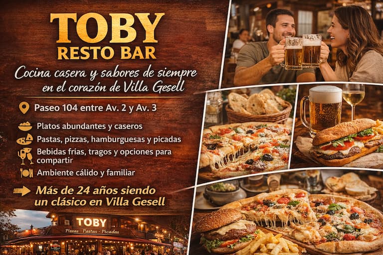 Toby Resto Bar - Clásico de Villa Gesell