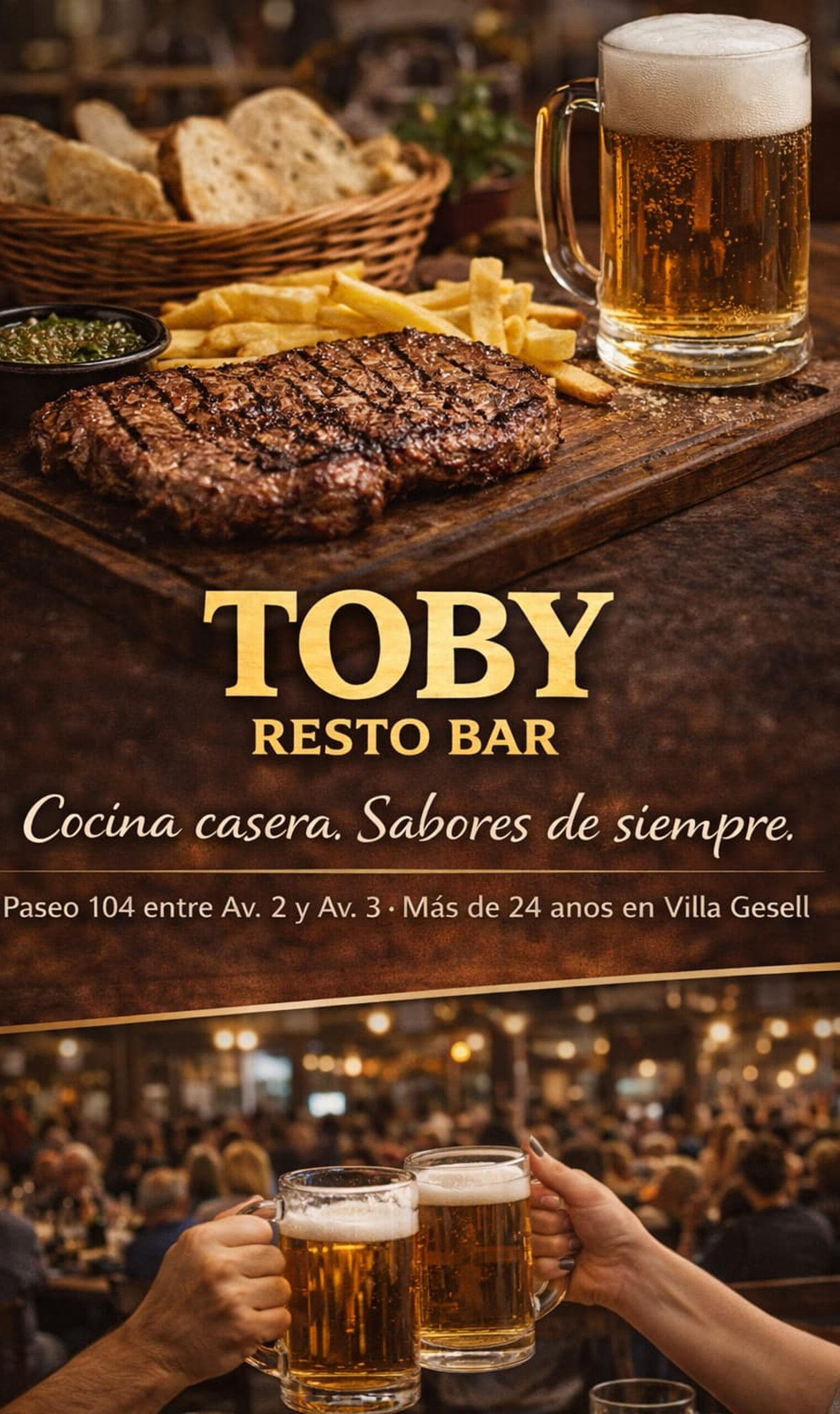 Toby Resto Bar - Cocina casera y sabores de siempre en Villa Gesell