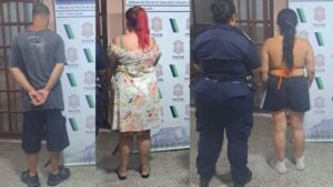 Tras un trabajo coordinado de investigación, aprehenden a sujetos que se llevaron un chango lleno de un superchino sin pagar