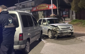 Choque frontal durante la madrugada