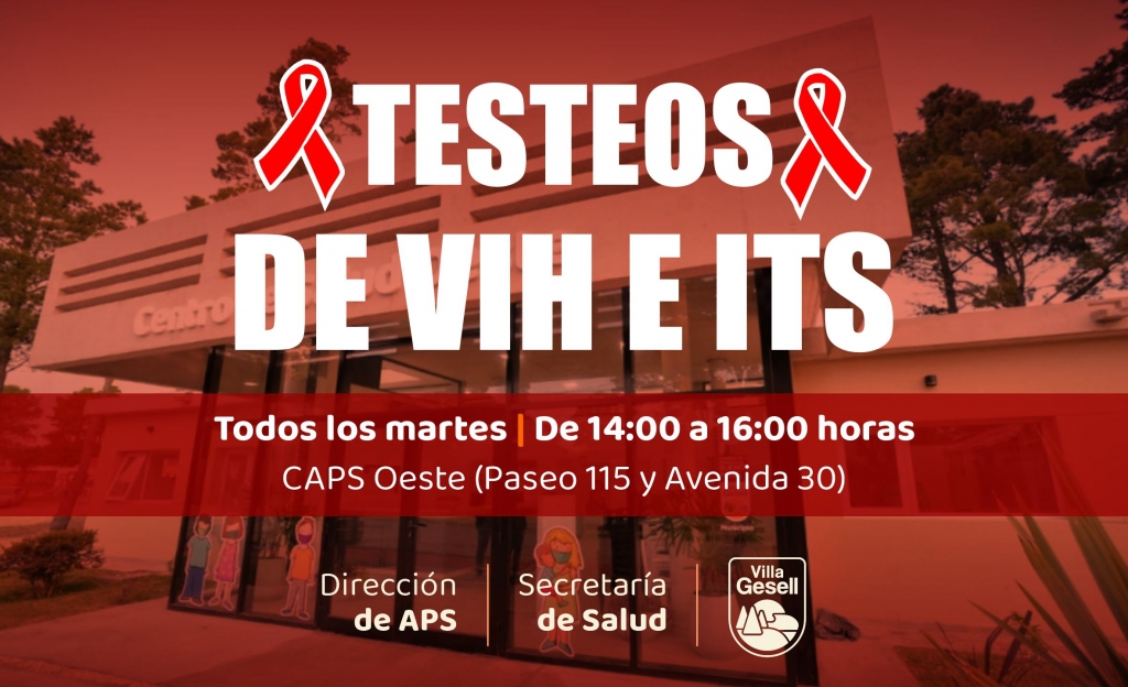 TESTEOS DE VIH E ITS :: Gesell.gob.ar