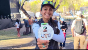 la geselina que es madre de tres hijos y representó a la Argentina en un Mundial de Trail
